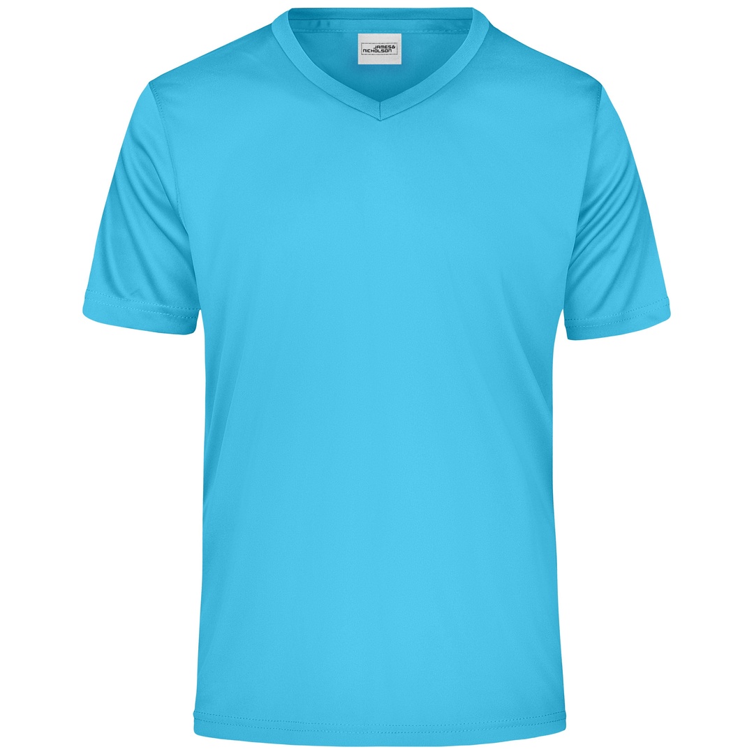 James & Nicholson Herren T-Shirt Active-V JN736 Gr. XL turquoise