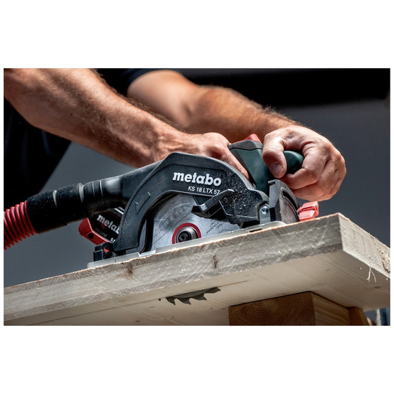 Metabo Akku-Handkreissäge KS 18 LTX 57, incl. 2x Akku LiHD 8 Ah, Schnellladegerä - 2