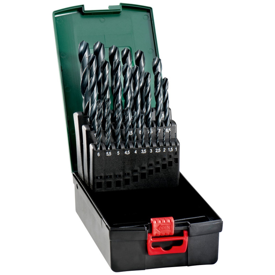 Metabo HSS-R-Bohrerkassette, 25-tlg.