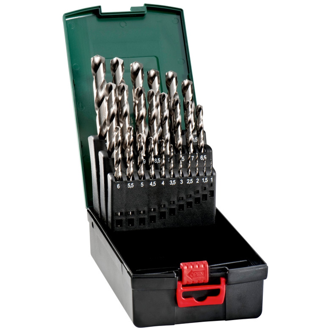 Metabo HSS-G-Bohrerkassette, 25-tlg.