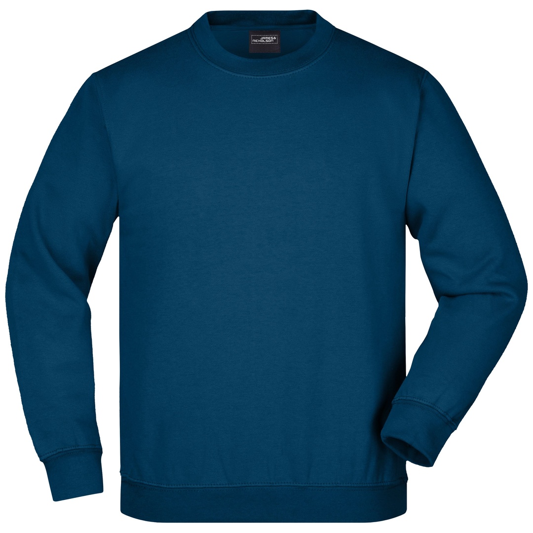 James & Nicholson Klassisches Komfort Rundhals-Sweatshirt Kinder JN040K Gr. XS-104 navy
