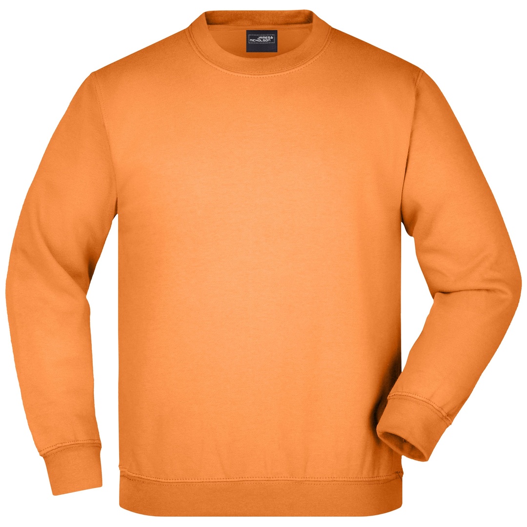 James & Nicholson Klassisches Komfort Rundhals-Sweatshirt Kinder JN040K Gr. M-128 orange