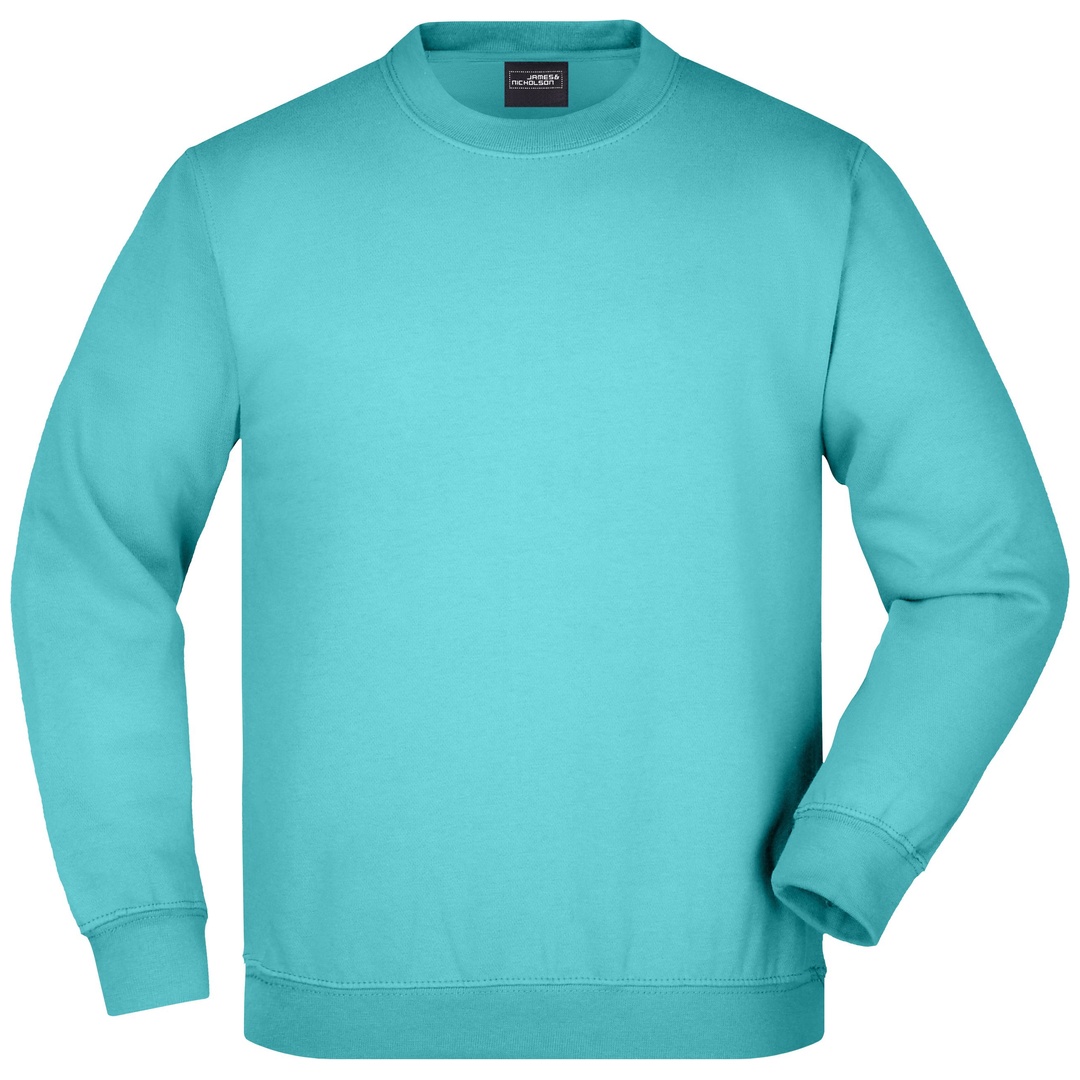 James & Nicholson Klassisches Komfort Rundhals-Sweatshirt Kinder JN040K Gr. XL-152 pacific