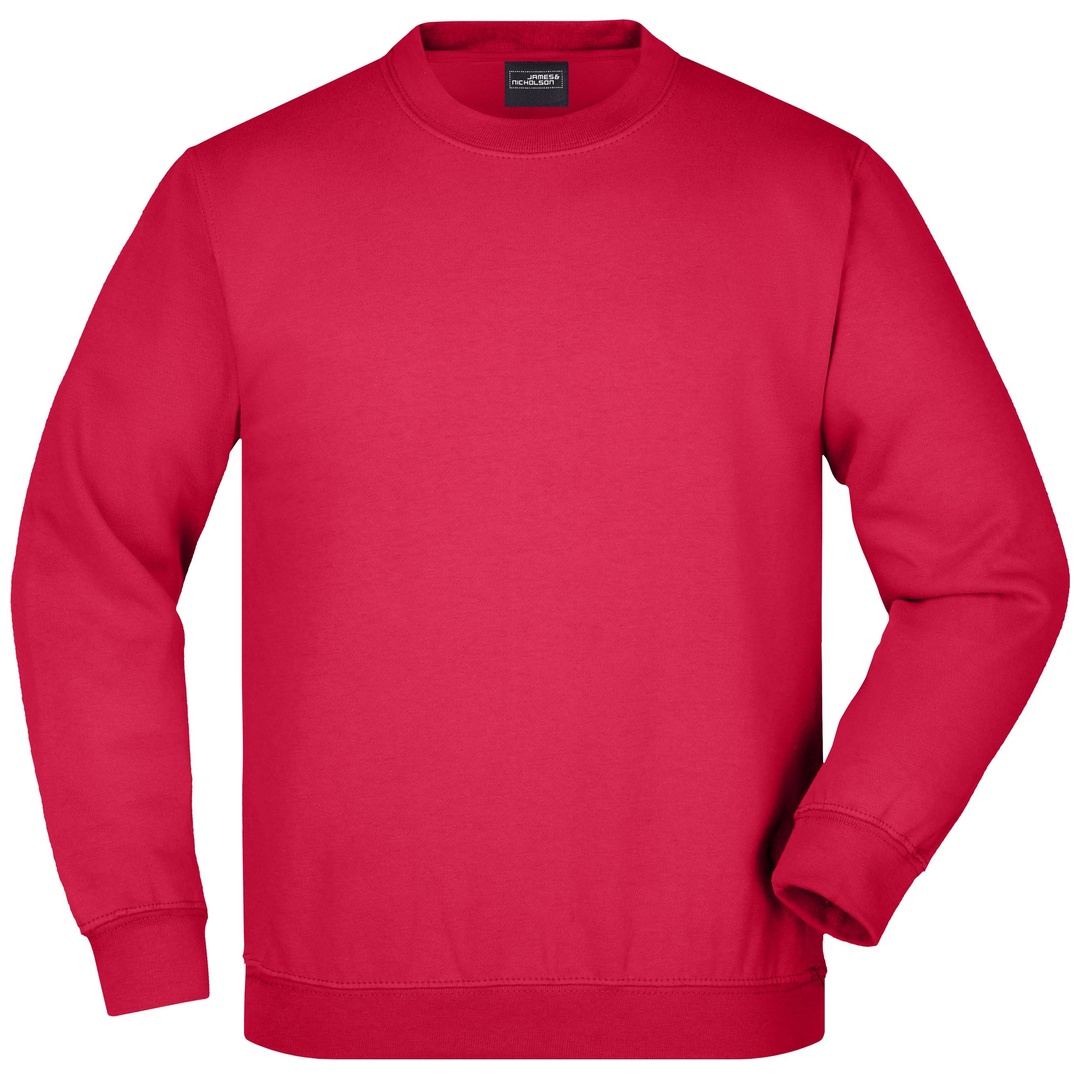 James & Nicholson Klassisches Komfort Rundhals-Sweatshirt Kinder JN040K Gr. XS-104 red
