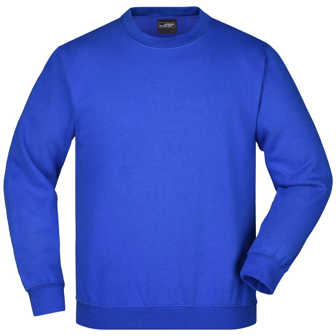James & Nicholson Klassisches Komfort Rundhals-Sweatshirt Kinder JN040K Gr. XS-104 royal