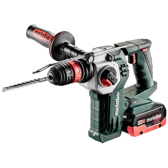 Metabo Akku-Kombihammer KHA 18 LTX BL 24 Quick, incl. 2x Akku 4 + 5,5 Ah, Schnellladegerät, Zubehör, metaBOX