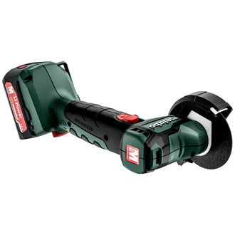 Metabo Akku-Winkelschleifer PowerMaxx CC 12 BL, metaBOX 145, 12V 2x2Ah Li-Power + SC 30