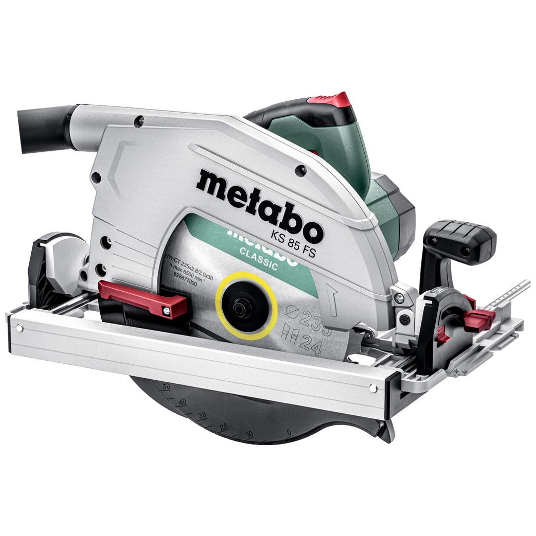 Metabo Handkreissäge KS 85 FS, incl. Kreissägeblatt, Zubehör, Kunststoffkoffer