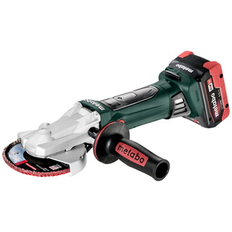 Metabo Akku-Flachkopf-Winkelschleifer WF 18 LTX 125 Quick, metaBOX 165 L, 18V 2x5.5Ah LiHD + ASC 145