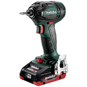 Metabo Akku-Schlagschrauber SSD 18 LTX 200 BL, incl. 2x Akku LiHD/4 Ah, Ladegerät, metaBOX