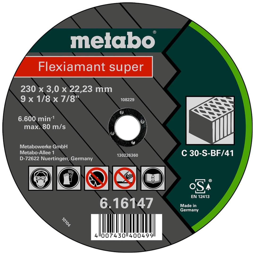 Metabo Flexiamant super 180x3,0x22,23 Stein, TF 41