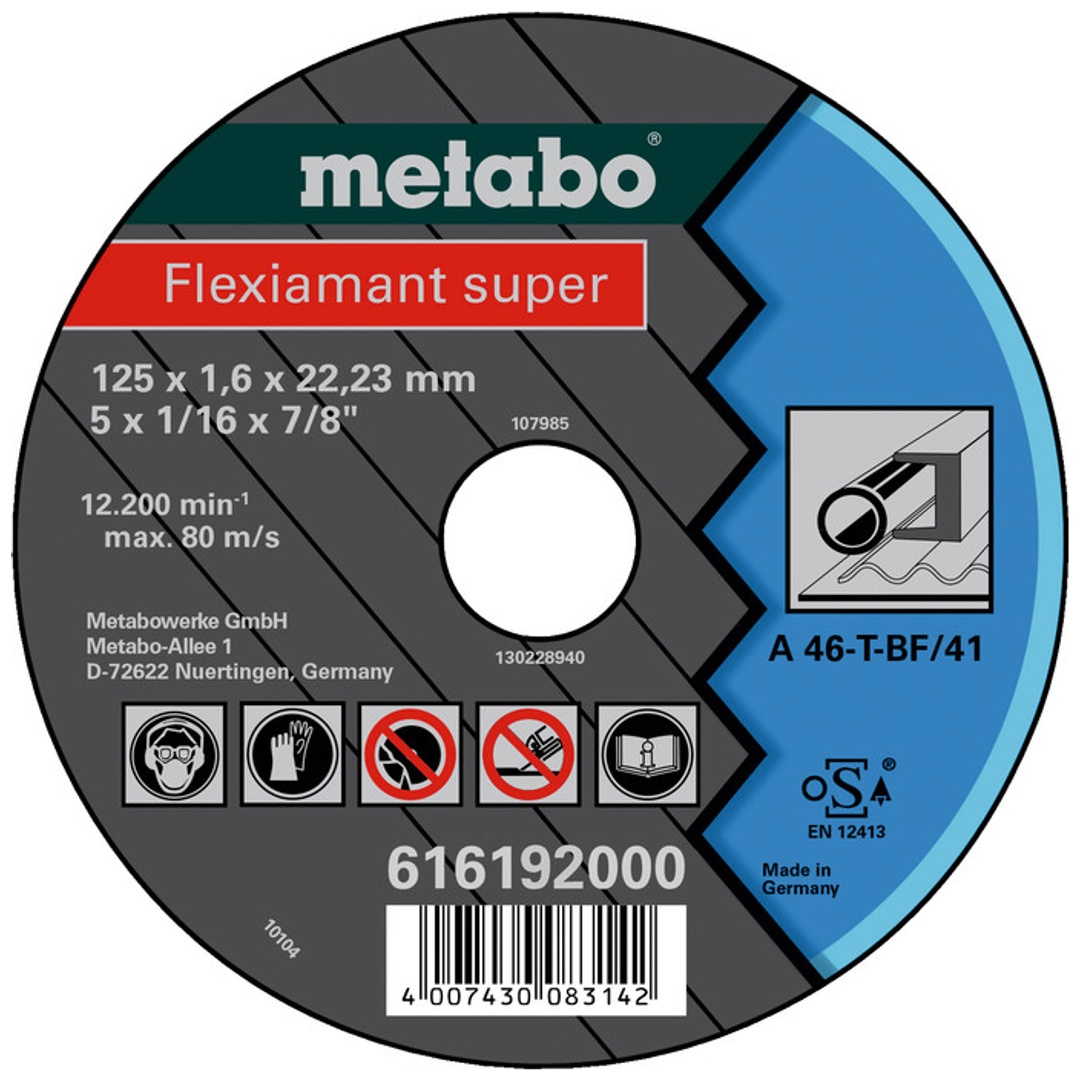 Metabo Flexiarapid super 125x1,6x22,23 Stahl, TF 41