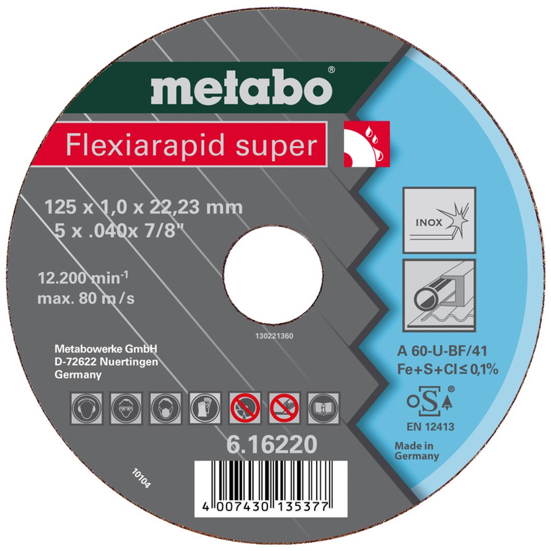 Metabo Flexiarapid super 115x1,0x22,23 Inox, TF 42