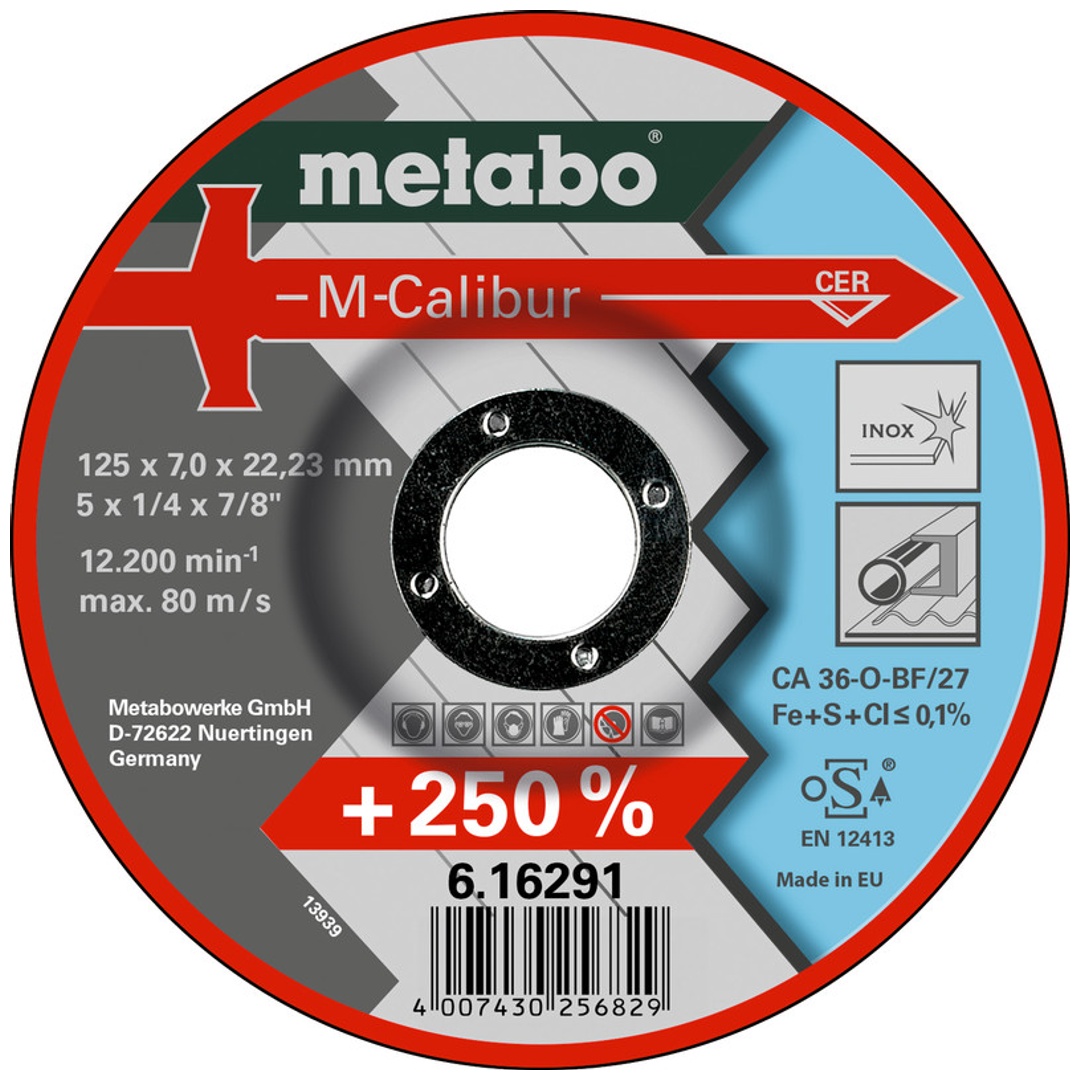 Metabo Trennscheibe M-Calibur 180 x 7,0 x 22,23 Inox, SF 27
