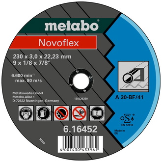 Metabo Novoflex 115x3,0x22,23 Stahl, Trennscheibe, gekröpfte Ausführung