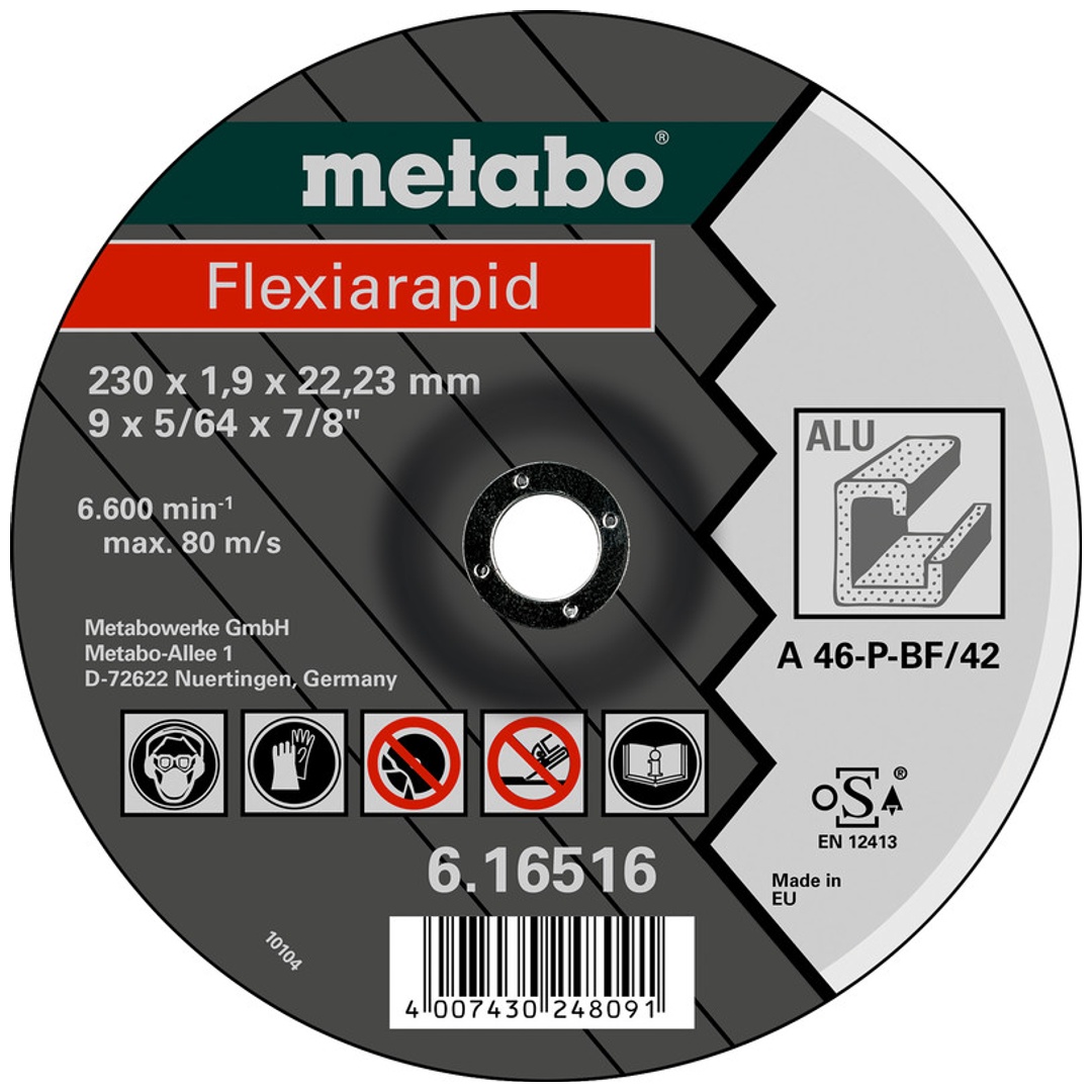 Metabo Flexiarapid 125 x 1,0 x 22,23 mm, Alu, TF 41