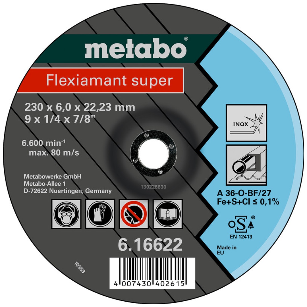 Metabo Flexiamant super 150x6,0x22,23 Inox, SF 27