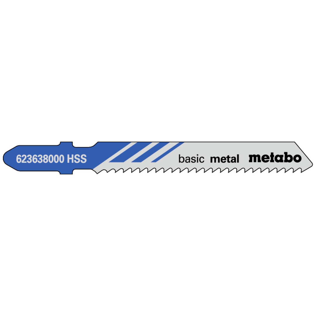 Metabo 25 Stichsägeblätter basic metal 51/2,0 mm, HSS, Type 23638