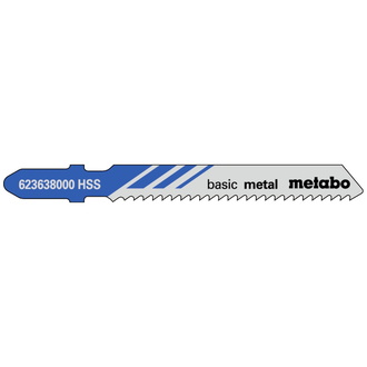 Metabo 25 Stichsägeblätter "basic metal" 51/ 2,0 mm, HSS, Type 23638