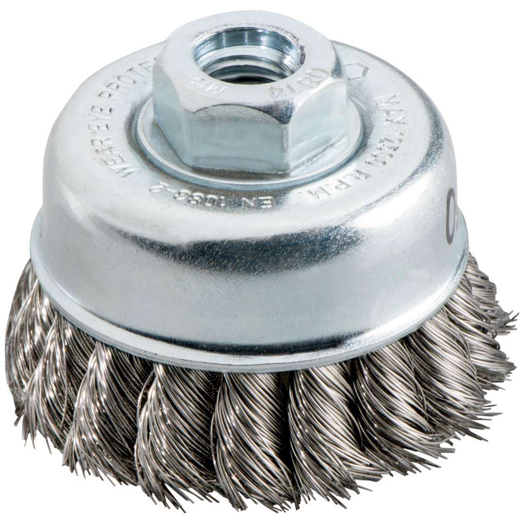 Metabo Topfbürste 80x0,5 mm/ M 14, Stahl, gezopft