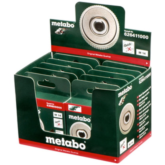 Metabo 10 Quick-Spannmutter M 14 im Display, für alle Winkelschleifer