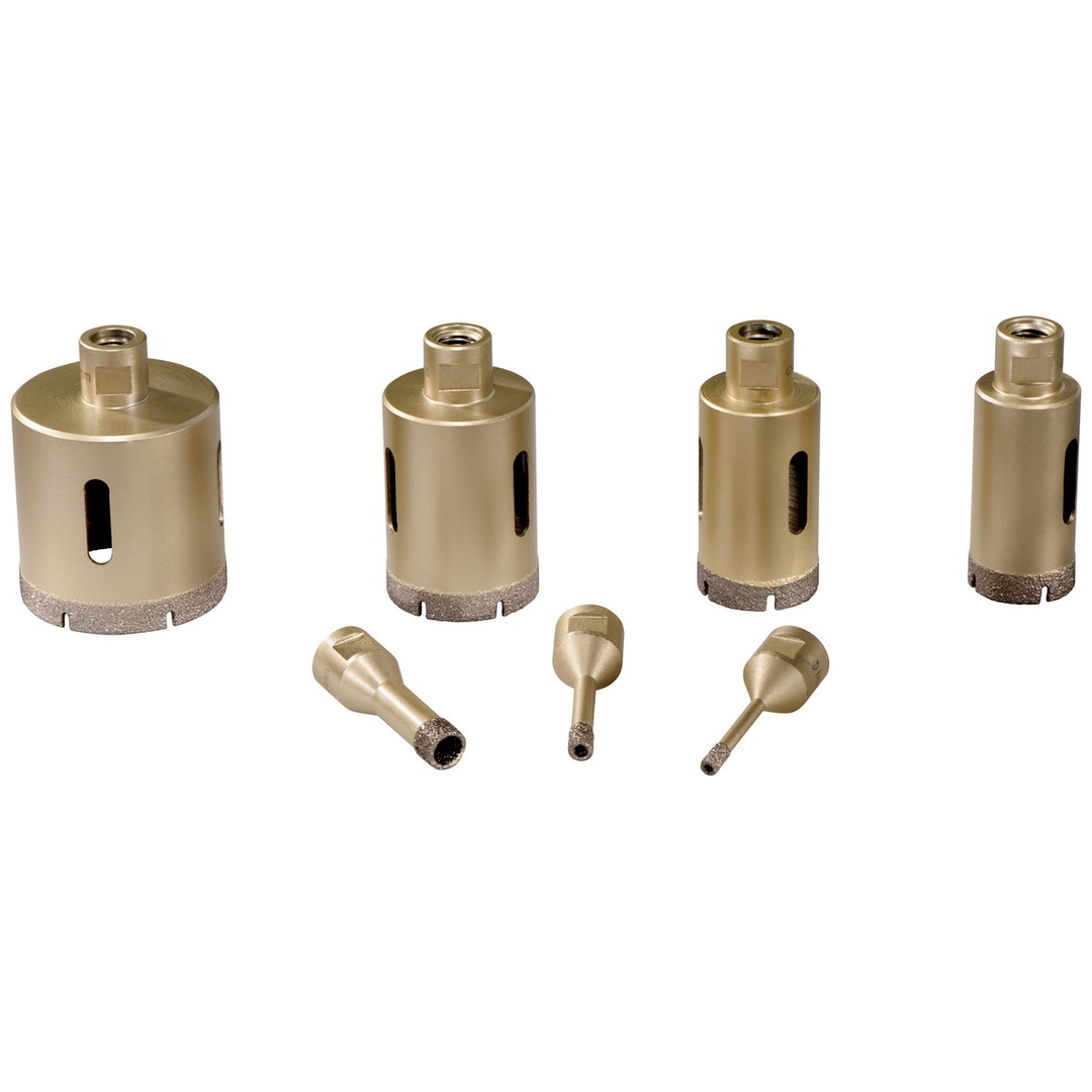 Metabo Fliesen-Diamantbohrkronen-Set Dry, 7-tlg., M 14 (1 x Ø 6, 8, 14, 35, 40, 50, 68 mm)