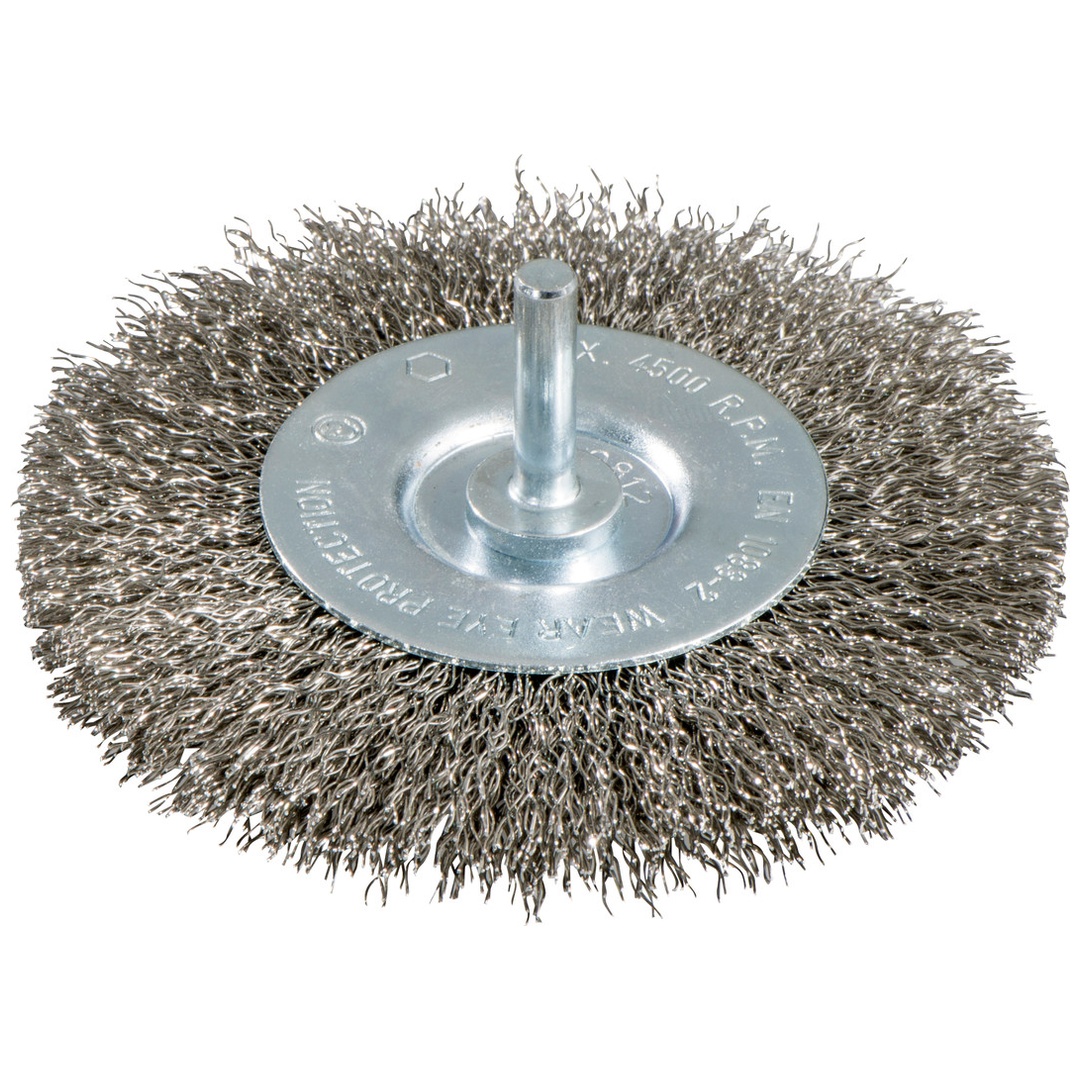 Metabo Rundbürste 100x0,3 mm/ 6 mm, Edelstahl, gewellt