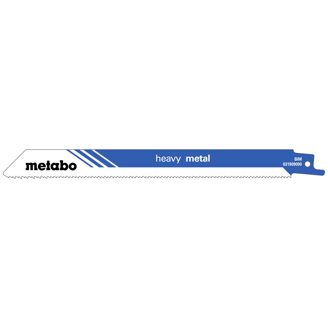 Metabo 5 Säbelsägeblätter heavy metal 200 x 1,25 mm, BiM, 1,8 mm/ 14 TPI