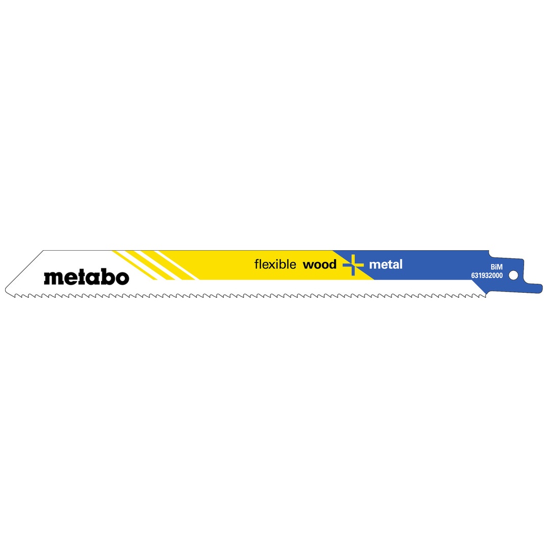 Metabo 200 Säbelsägeblätter flexible wood + metal 200 x 0,9 mm