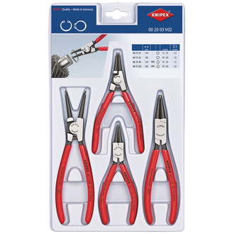 Knipex Sicherungsringzangen-Set 4-tlg. (SB-Karte/Blister), Art.Nr. 00 20 03 V02