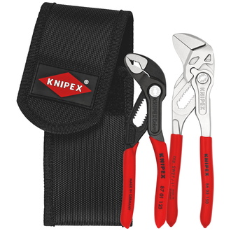 Knipex Mini-Zangenset in Werkzeuggürteltasche 1 x 86 03 150, 1 x 87 01 125 (SB-Karte/Blister)