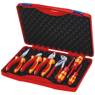 Knipex Werkzeug-Box "RED" Elektro Set 2 7-tlg.