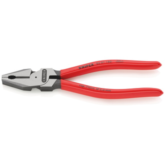 Knipex Kraft-Kombizange, mit Kunststoff überzogen, schwarz atramentiert, 180 mm