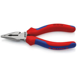 Knipex Spitz-Kombizange, mit Mehrkomponenten-Hüllen, schwarz atramentiert 145 mm