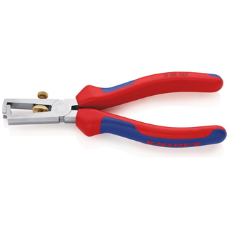 Knipex Abisolierzange mit Öffnungsfeder, universal, mit Mehrkomponenten-Hüllen, verchromt 160 mm