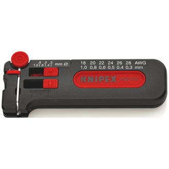 Knipex Mini-Abisolierwerkzeug 100 mm, 0.3 - 1 mm