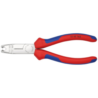 Knipex Abmantelungszange, mit Mehrkomponenten-Hüllen, verchromt 165 mm