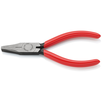 Knipex Flachzange, mit Kunststoff überzogen, schwarz atramentiert, 125 mm