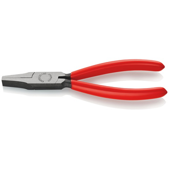 Knipex Flachzange, mit Kunststoff überzogen, schwarz atramentiert, 160 mm