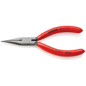 Knipex Justierzange, mit Kunststoff überzogen, schwarz atramentiert, 135 mm, flache, schmale Backen