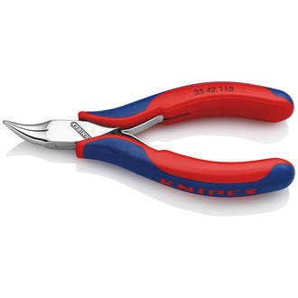 Knipex Elektronik-Greifzange, mit Mehrkomponenten-Hüllen, 115 mm