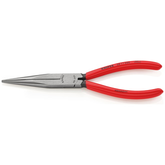 Knipex Mechanikerzange, mit Kunststoff überzogen, schwarz atramentiert, 200 mm, gerade, flach-runde Backen