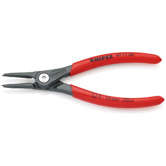 Knipex Präzisions-Sicherungsringzange für Außenringe auf Wellen, mit rutschhemmendem Kunststoff überzogen, grau atramentiert 140 mm, Art.Nr. 49 11 A0