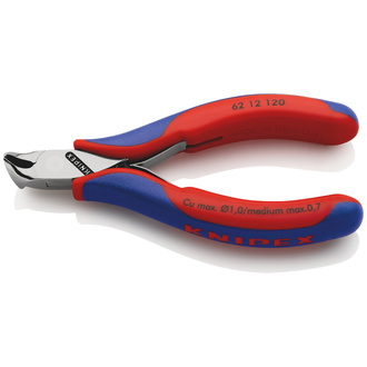 Knipex Elektronik-Schrägschneider, mit Mehrkomponenten-Hüllen, 120 mm