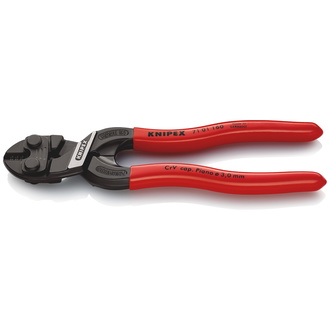 Knipex CoBolt S Kompakt-Bolzenschneider, mit Kunststoff überzogen, schwarz atramentiert, 160 mm