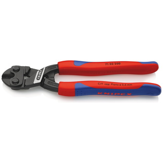 Knipex CoBolt Kompakt-Bolzenschneider, mit Mehrkomponenten-Hüllen, schwarz atramentiert, 200 mm, Art.Nr. 71 02 200