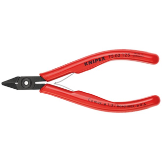 Knipex Elektronik-Seitenschneider mit Kunststoffhüllen brüniert 125 mm, Art.Nr. 75 02 125