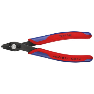 Knipex Electronic Super Knips XL, mit Mehrkomponenten-Hüllen, brüniert, 140 mm