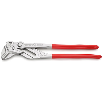 Knipex Zangenschlüssel XL Zange und Schraubenschlüssel in einem Werkzeug mit Kunststoff überzogen verchromt 400 mm