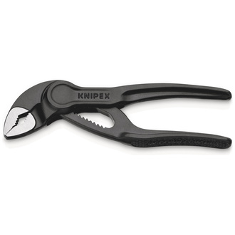 Knipex Cobra XS Wasserpumpenzange aufgeprägte, raue Oberfläche grau atramentiert 100 mm